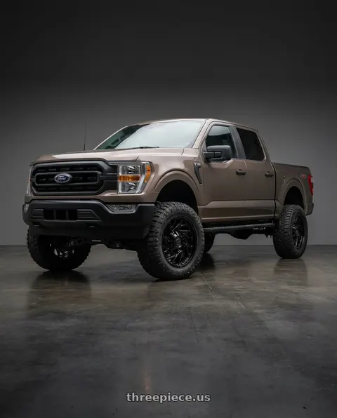 2013 Ford F-150 with Gear Off Road 769B 6X135/6x139.7 20x9 +18 Gloss Black wheels