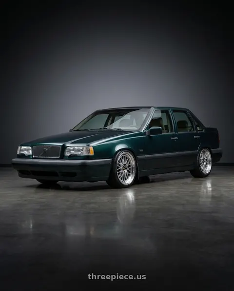 1995 Volvo 850 with BBS LM 5x120 17x8.5+18 Diamond Silver wheels