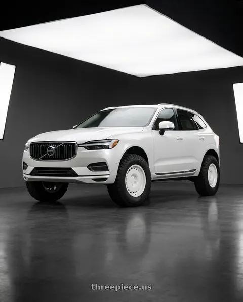 2020 Volvo XC60 with Fifteen52 Evolution MX 5x108 17x8 +38 Classic White wheels