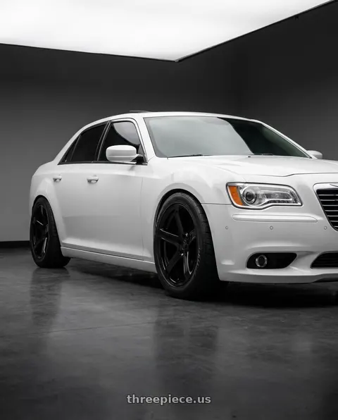 2013 Chrysler 300 with OE Wheels DG22 5x115 20x9.5+18 Satin Black wheels