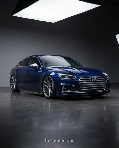 2014 Audi S5 with Niche 1PC M116 MISANO 5X112 19X9.5 +35 MATTE GUN METAL wheels