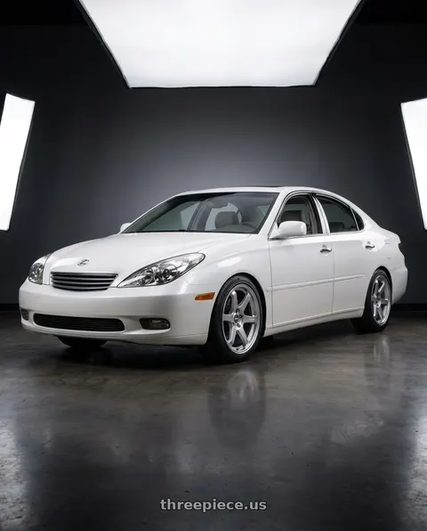 2005 Lexus ES330 with ESR Wheels APEX SERIES AP6 5x120 18x8.5 +30 Hyper Silver wheels