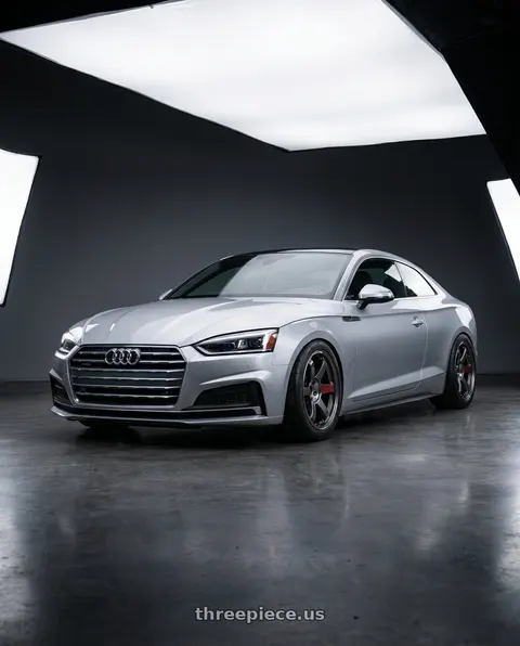 2018 Audi A5 Quattro with Volk Racing TE37 SAGA SL 5x112 18x10.5 +30 PRESSED GRAPHITE wheels