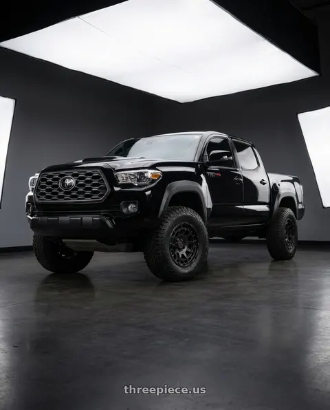 2023 Toyota Tacoma TRD Pro with Black Rhino CHAMBER 6X139.7 17X8.5 0 MATTE BLACK wheels