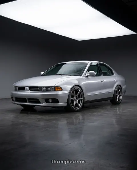 2001 Mitsubishi Galant with Kansei K11G Tandem 5X120 18x9 12 Gunmetal wheels