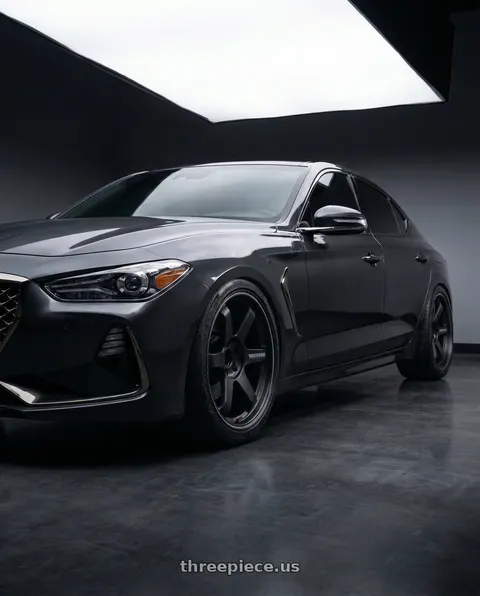 2020 Genesis G70 with Volk Racing TE37 Ultra Track Edition II 5x114.3 19x8.5+35 wheels