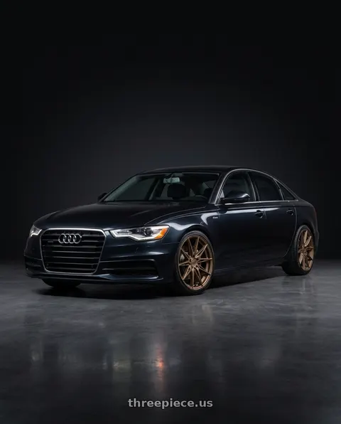 2012 Audi A6 with KATANA RACING KR10 5x112 18x8 +40 Matte Bronze wheels