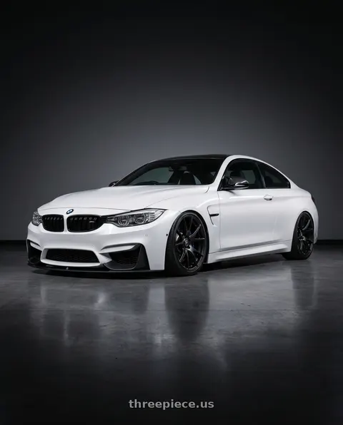 2018 BMW M4 with Forgestar CF5V 5x120 19x9 +38 Satin Black wheels