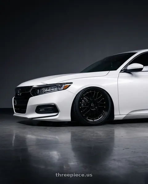 2026 Honda Accord with Vors VR8 5x114.3 17x8  +35 All Black Gold Rivet wheels