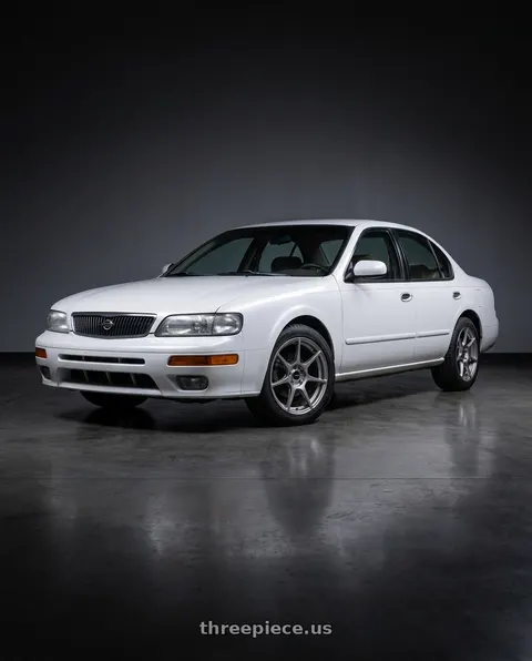 1997 Nissan Maxima GXE with Enkei TFR 5x114.3 17x8+35 Storm Gray wheels