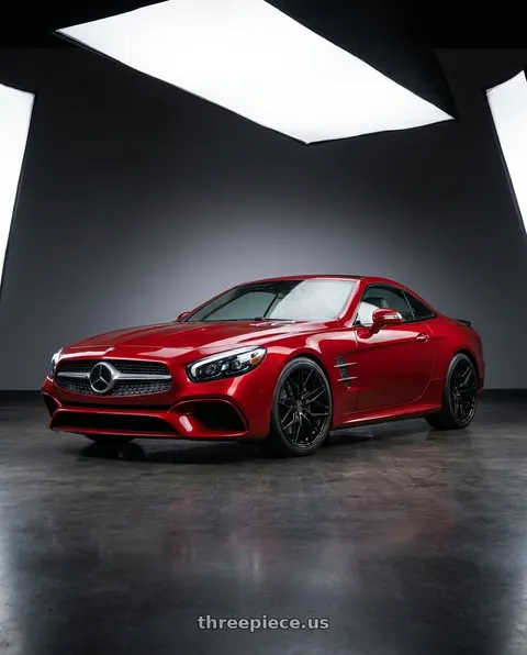 2018 Mercedes-Benz SL550 with Rohana RFX17 5x112 19x8.5 +35 Gloss Black wheels