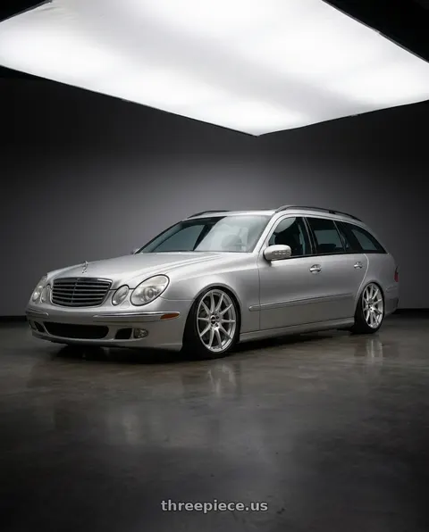 2004 Mercedes-Benz E320 with BBS FS 5x112 19x10 +38 PFS Diamond Silver wheels