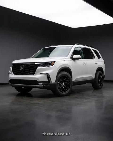2023 Honda Pilot Touring with Shift Piston 5x120 20x8.5 +35 Gloss Black wheels