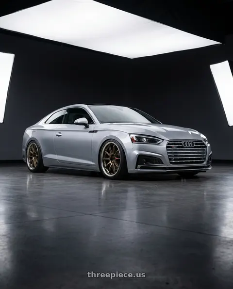 2018 Audi A5 Quattro Premium Plus with Work Zr10 2P 5x112 19x9.5 +22 Matte Bronze wheels