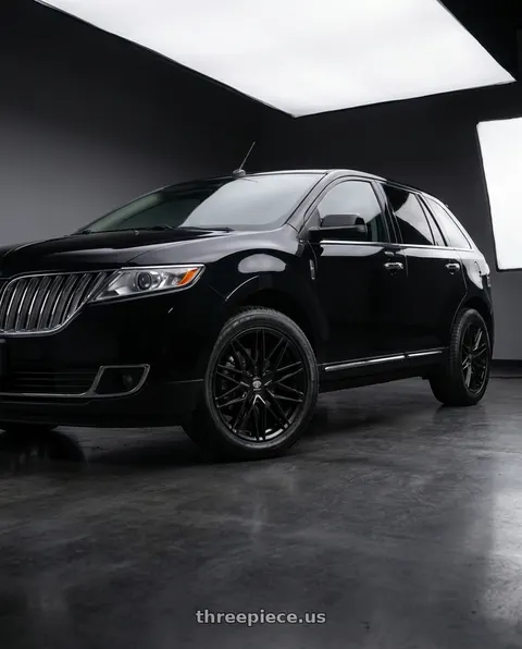 2011 Lincoln MKX with Edge Street 352B 5x108 / 5x114.3 20x8.5 +40 Gloss Black wheels