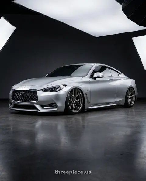 2020 INFINITI Q60 with BBS CC-R 5x114.3 20x10.5+25 Satin Platinum wheels