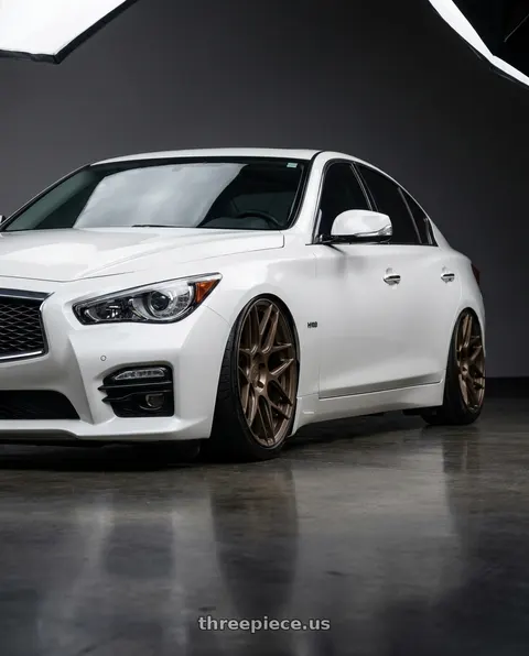 2020 INFINITI Q50 with Aodhan AFF2 5x114.3 20x9+32 Matte Bronze wheels