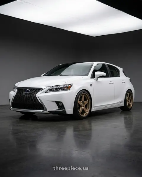 2015 Lexus CT200h F Sport with Kansei K12B KNP 5X120 18x9.5 22 Bronze wheels