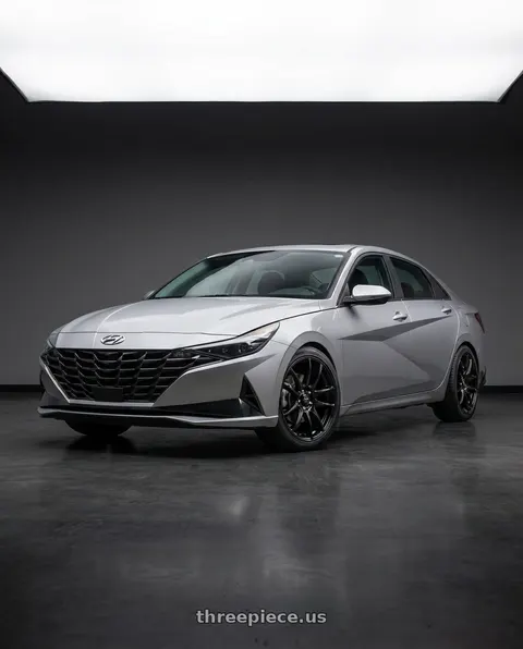 2021 Hyundai Elantra Limited with Vors TR4 5x114.3 18x8.5  +35 Gloss Black wheels