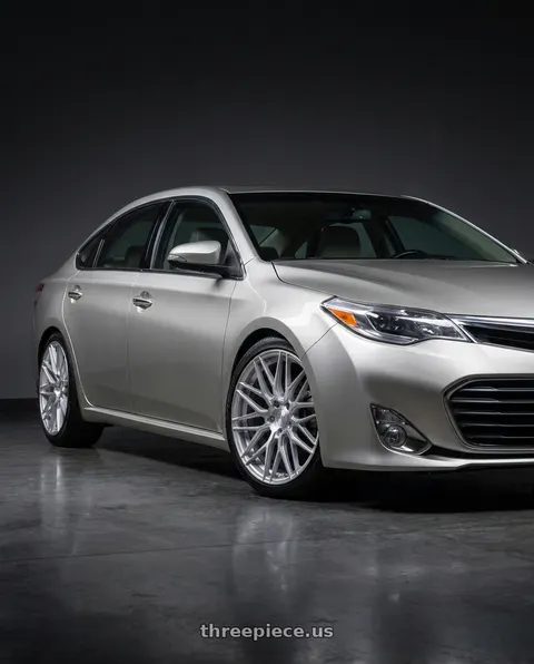 2013 Toyota Avalon with F1R F103 5x114.3 18x8.5 +38 Brushed Silver wheels
