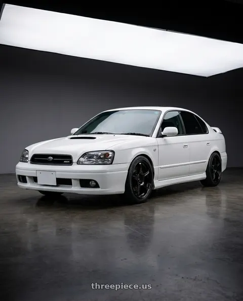 2000 Subaru Legacy with Advan RGIII 5x100 17x7.5+50 Gloss Black wheels