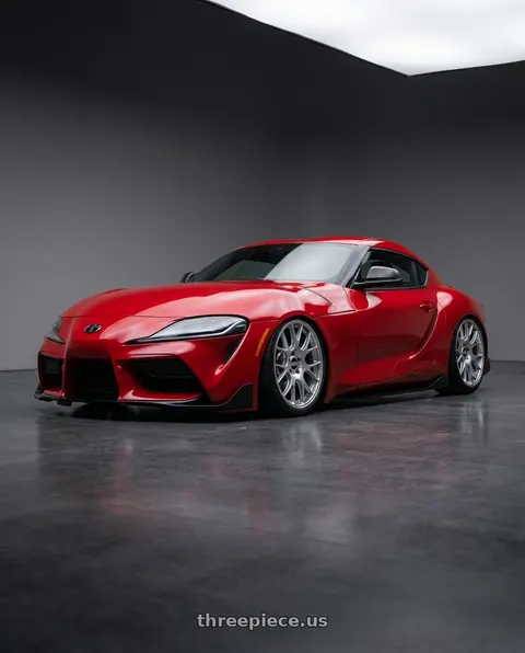 2020 Toyota GR Supra with BBS CH-R 5x130 19x12 +45 Brilliant Silver Polished Rim Protector wheels