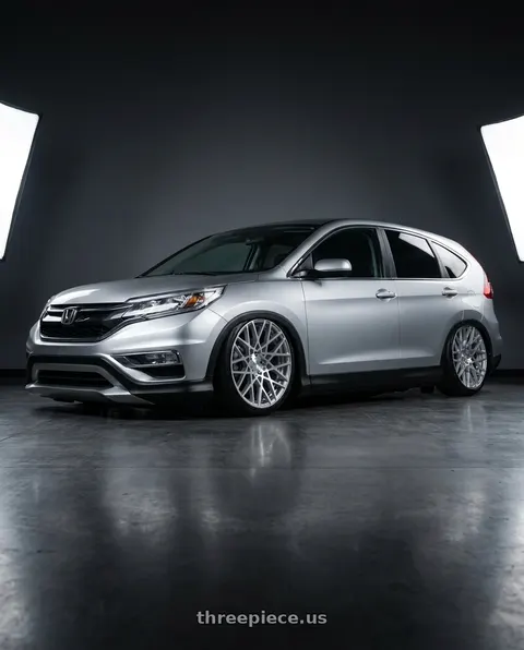 2015 Honda CR-V with Rotiform 1PC R110 BLQ 5X112 19X8.5 +35 GLOSS SILVER MACHINED wheels