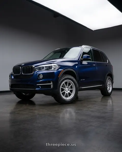 2015 BMW X5 xDrive35d with Motegi MR135 5X120 18X8.5 +35 HYPER SILVER wheels