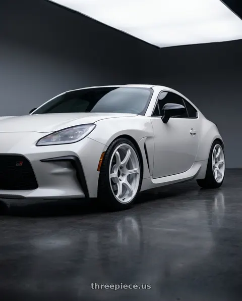 2026 Toyota GR86 with Advan Racing RG-4 5x100 18x8.5 +44 RACING WHITE METALLIC & RING wheels