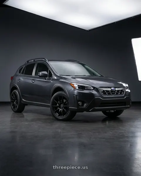 2021 Subaru Crosstrek Limited with Enkei TS9 5x100 18x8.5+40 Black wheels
