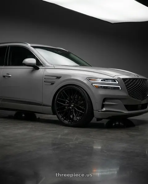 2027 Genesis GV80 Advanced with Savini Black di Forza BM16 5x114.3 22x9 +38 Gloss Black wheels