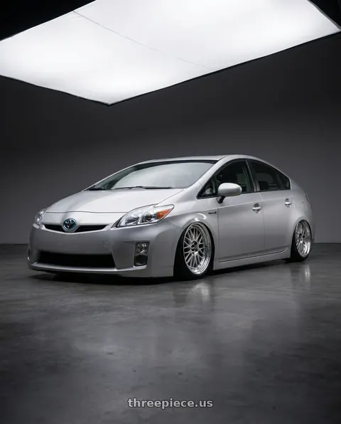 2010 Toyota Prius with BBS LM 5x114.3 18x8.0+40 Diamond Silver wheels