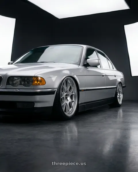 1998 BMW 750iL with BBS CH-R 5x120 19x9.5 +35 Brilliant Silver Polished Rim Protector wheels