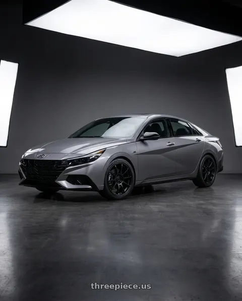 2023 Hyundai Elantra N with KATANA RACING KR07 5x114.3 17x7.5 +40 Matte Black wheels