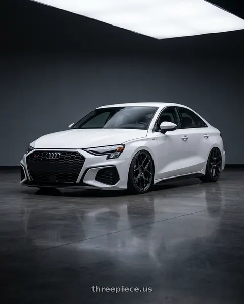 2024 Audi S3 with Aodhan AFF2 5x112 19x8.5+35 Matte Black wheels