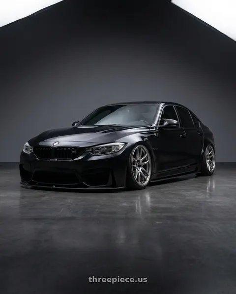 2016 BMW M3 with Work Emotion Cr Kiwami 5x120 19x10.5 +22 Gt Silver wheels