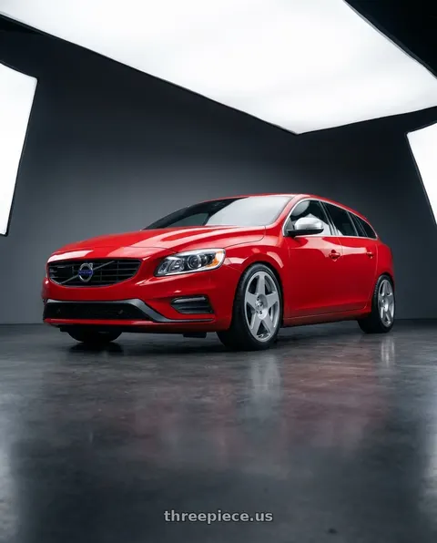 2015 Volvo V60 T6 R-Design with fifteen52 Tarmac 5x108 18X8.5 +42 SPEED SILVER (GLOSS SILVER) wheels