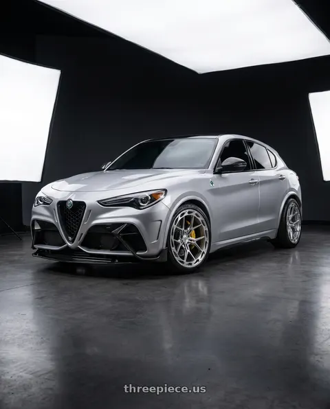 2020 Alfa Romeo Stelvio with Rohana RFX19 5x114 20x11 +48 Machine Silver wheels