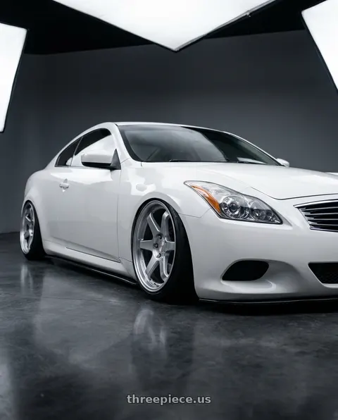 2013 INFINITI G37 with ESR Wheels APEX SERIES AP6 5x114.3 19x9.5 +22 Hyper Silver wheels
