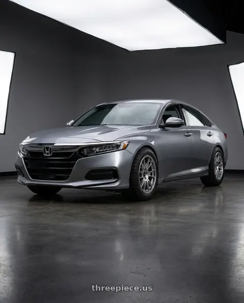 2019 Honda Accord LX with Enkei GTC02 5x112 18x9+25 Hyper Silver wheels