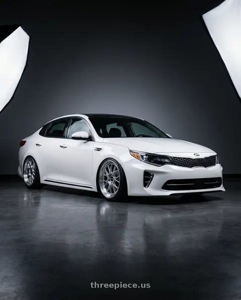 2017 Kia Optima with BBS LM-R 5x114.3 19x8.5+43 Diamond Silver wheels