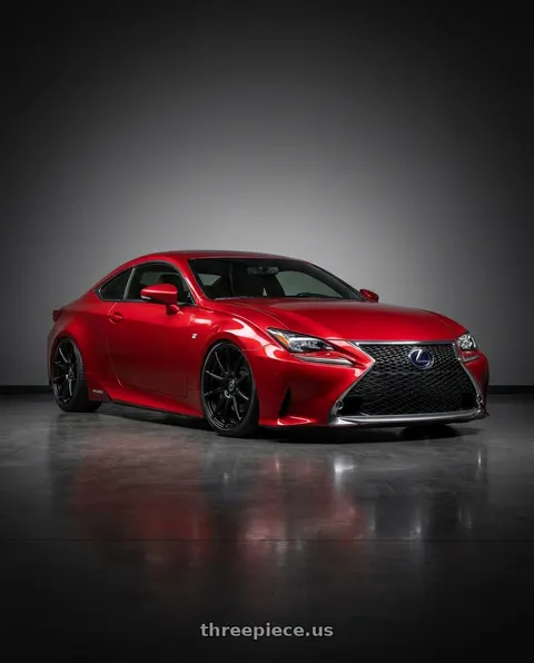 2018 Lexus RC F with Forgestar CF10 5x114.3 19x9.5 +29 Gloss Black wheels