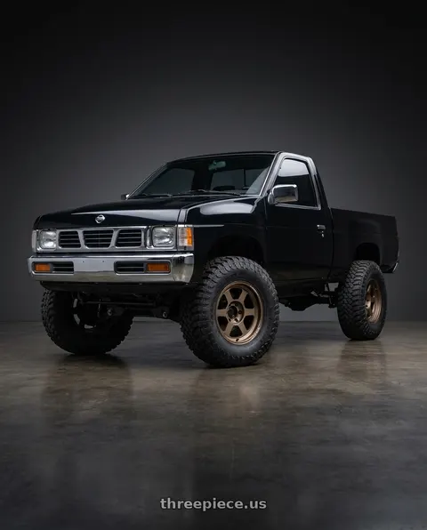 1993 Nissan D21 with Volk Racing TE37XT M-Spec 6x139.7 16x8.0+20 Bronze Almite wheels