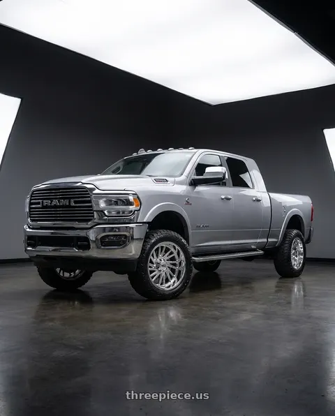 2019 Ram 2500 with Moto Metal COMBAT 8x165.1 20x10 -18 Chrome wheels