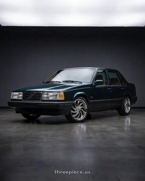 1991 Volvo 940 SE with ECLIPSE 104 5X108/5X114.3 22x9 +40 CHROME wheels