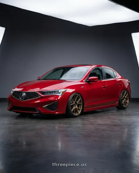 2013 Acura ILX with Konig Ampliform 5x114.3 18x8.5+35 Gloss Bronze wheels