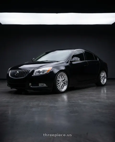 2013 Buick Regal Premium with TSW HOCKENHEIM S 5X120 20X8.5 +35 SILVER W/ MIRROR CUT LIP wheels