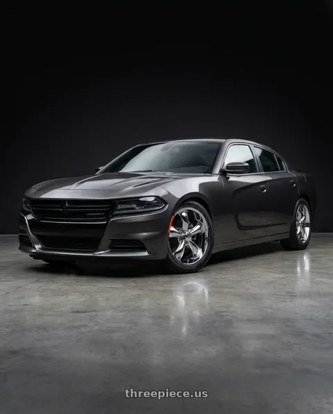2021 Dodge Charger SXT with Vision American-Muscle 142 Legend 5x115 20x9.5+12 Chrome wheels