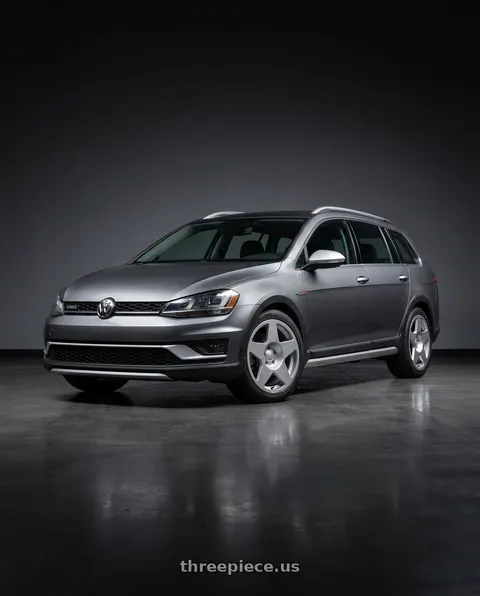 2017 Volkswagen Golf Alltrack with fifteen52 Tarmac 5x112 18X8.5 +45 SPEED SILVER (GLOSS SILVER) wheels