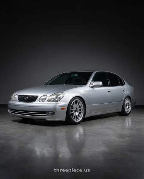 1998 Toyota Aristo V300 with Vors SP1 4x108 15x8  +20 Silver Machine Face Lip wheels